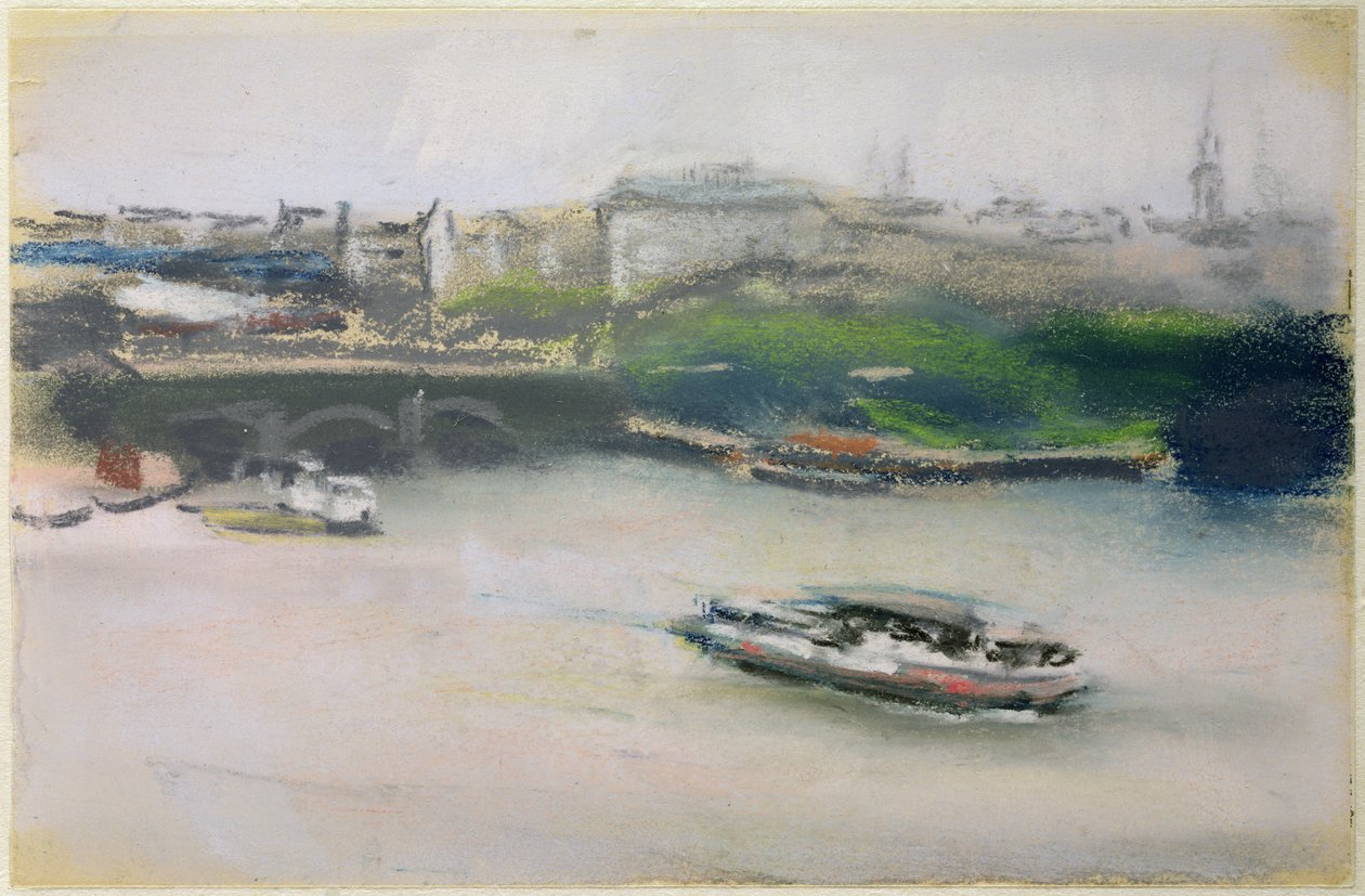 Binnenalster avec le Lombardsbrücke, Hambourg, 1910 - Max Liebermann