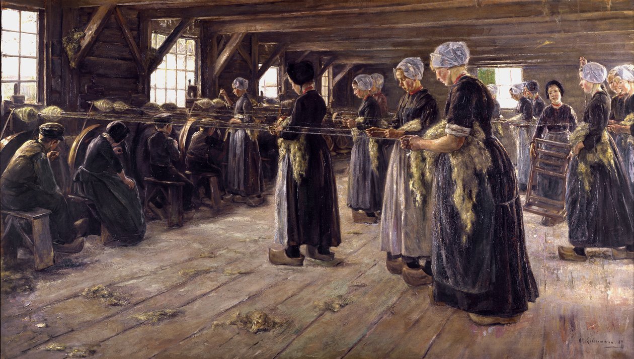 Grange à lin à Laren - Max Liebermann
