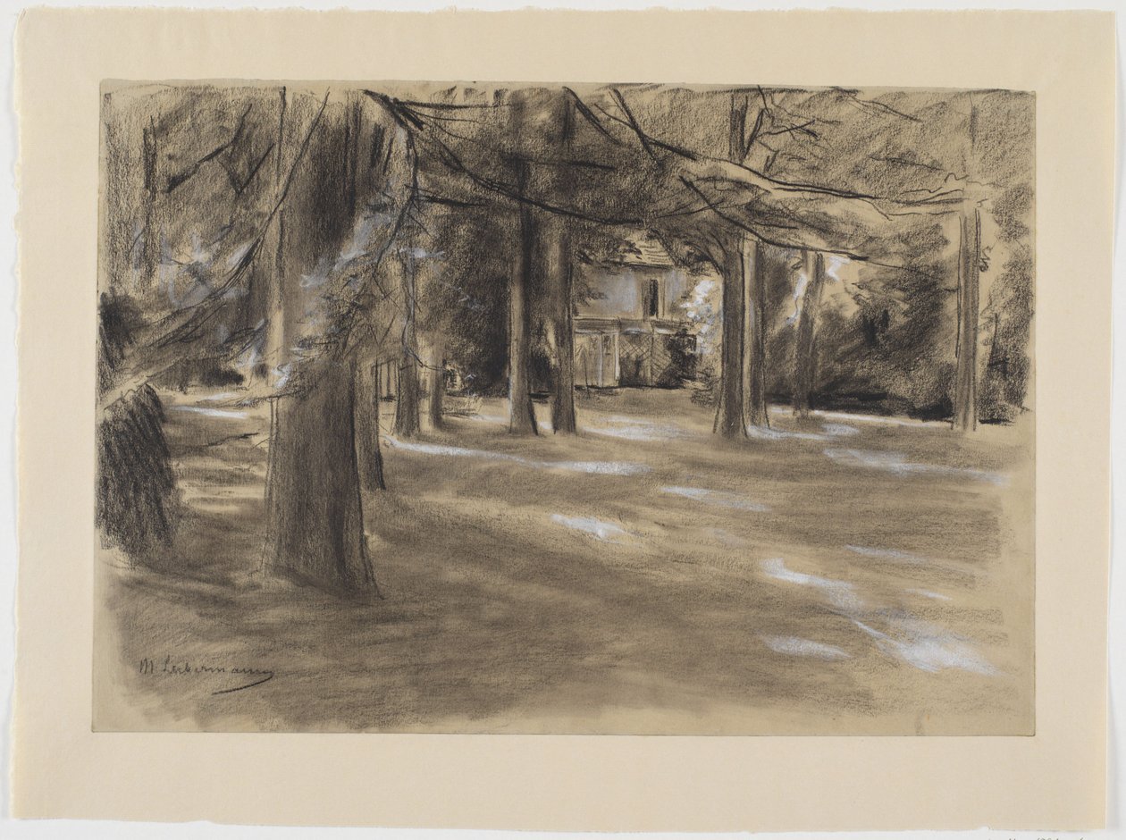 Paysage de parc hollandais avec une maison - Max Liebermann