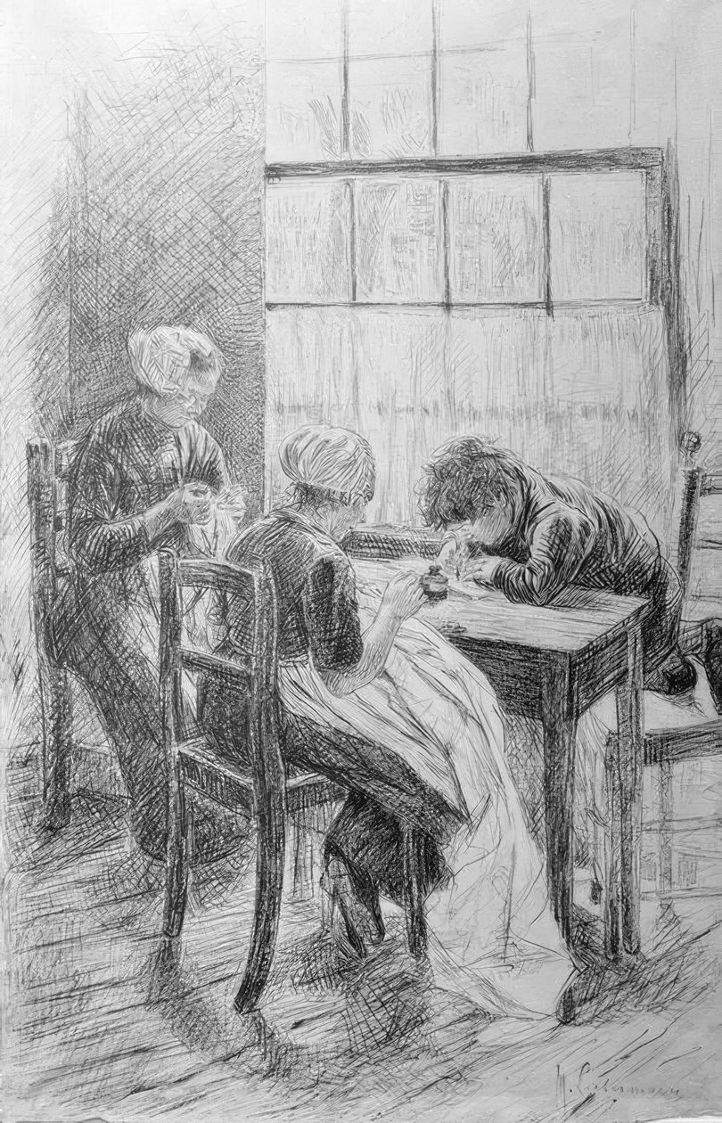 Intérieur hollandais - Max Liebermann
