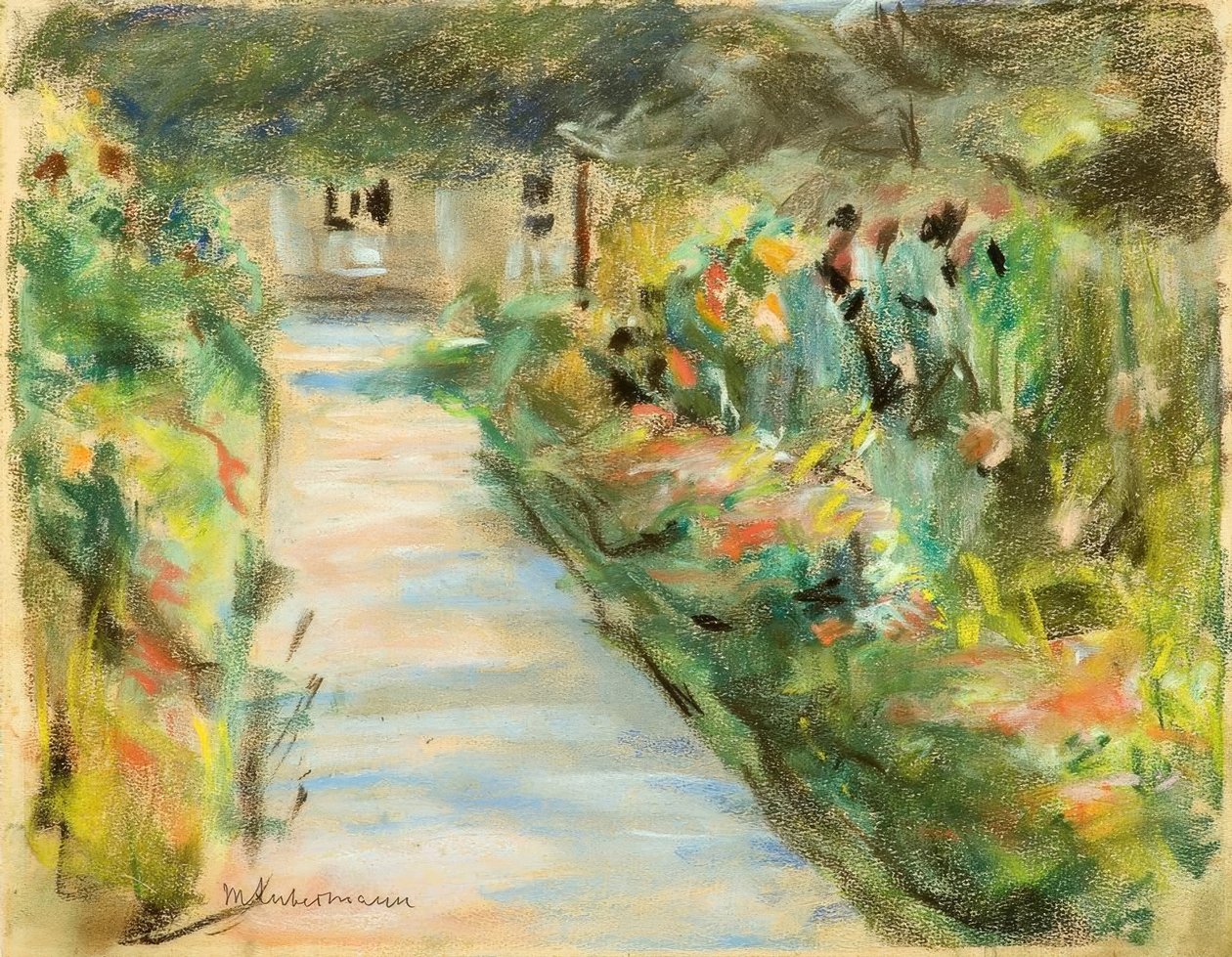 Jardin en fleurs - Max Liebermann