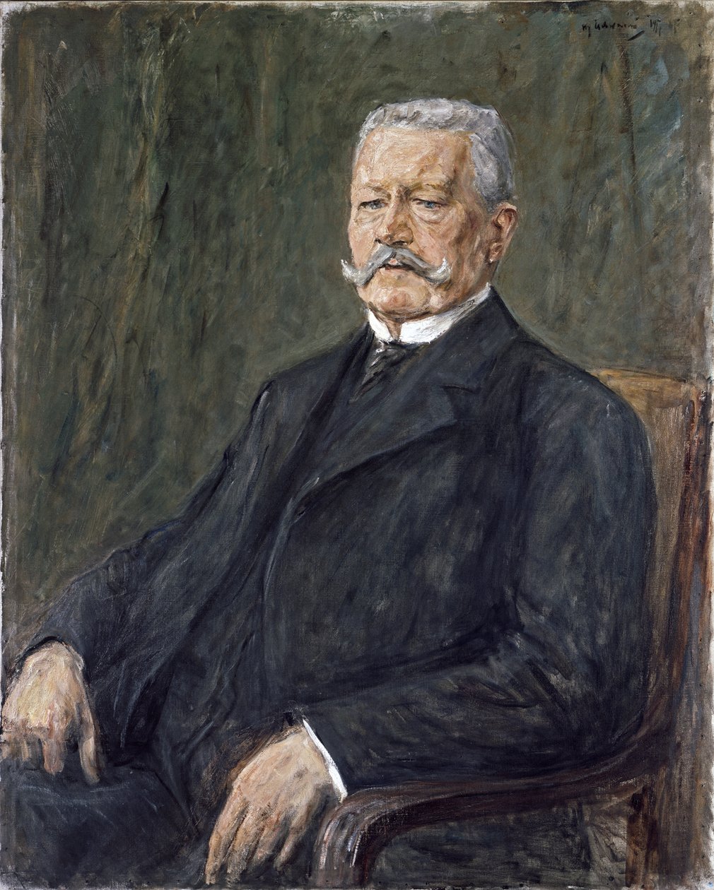Portrait de Paul von Hindenburg - Max Liebermann