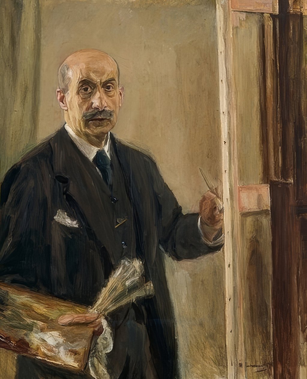 Paul Cézanne (1839-1906) - Autoportrait (self-portrait), huile sur