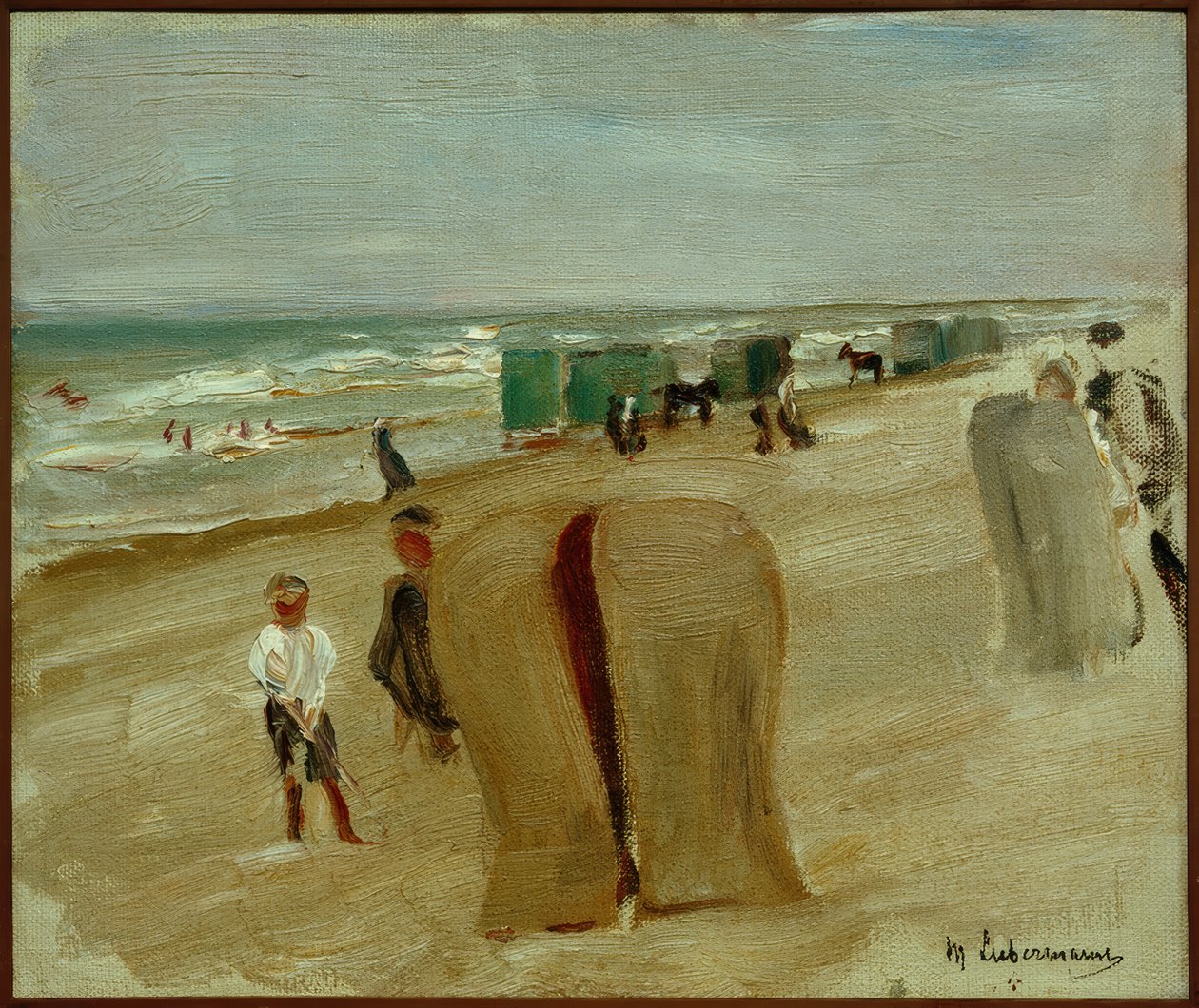Scène de plage à Noordwijk - Max Liebermann