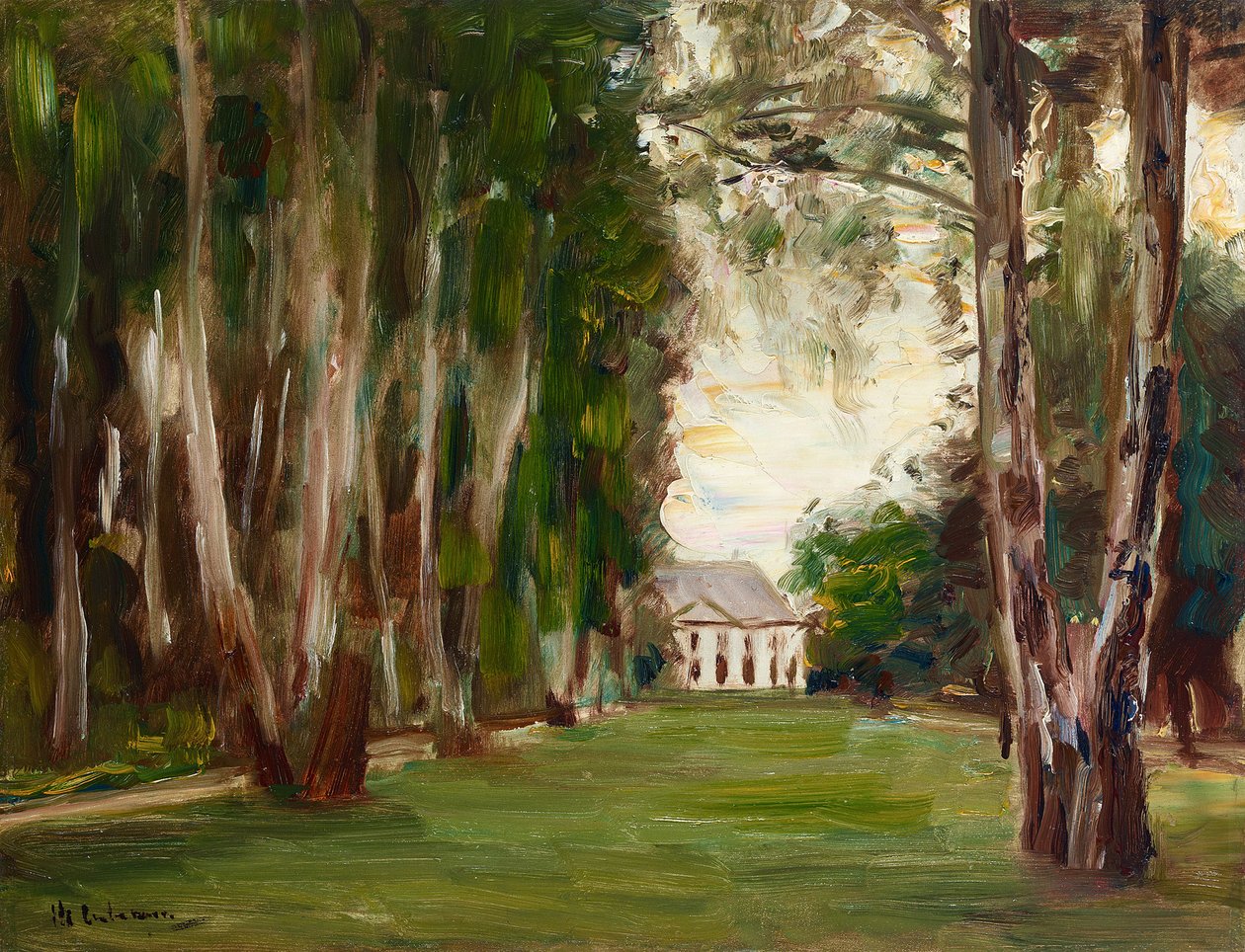 Jardin de Wannsee avec villa - Max Liebermann