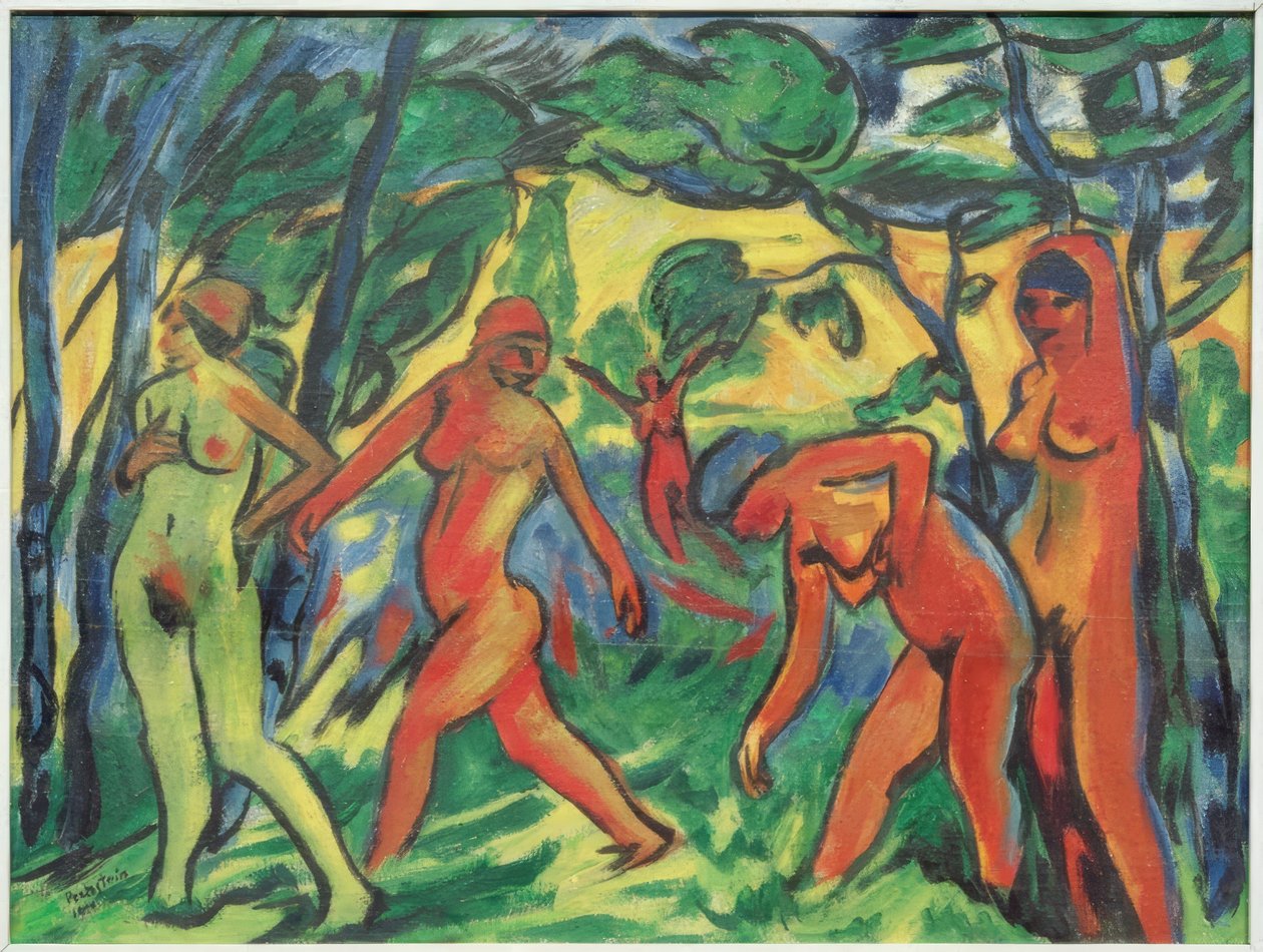 Jour bleu (ronde des femmes) - Max Pechstein