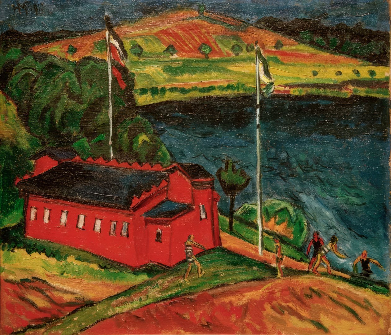 Les bains publics rouges - Max Pechstein
