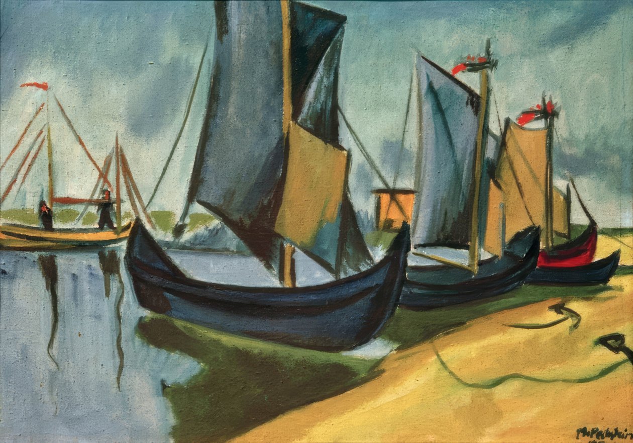 Bateaux de pêche à Nida - Max Pechstein