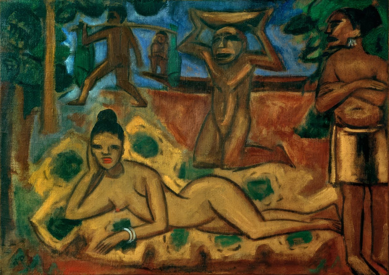 Les femmes à Palau - Max Pechstein