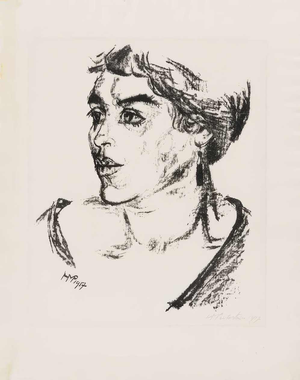 Portrait de femme - Portraits X - Têtes III - Max Pechstein