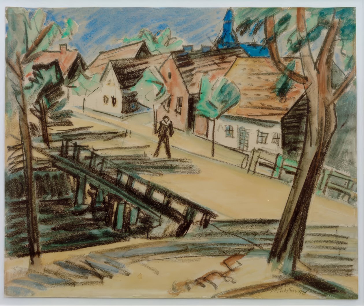 Grand pont du Moulin – Leba / Poméranie - Max Pechstein