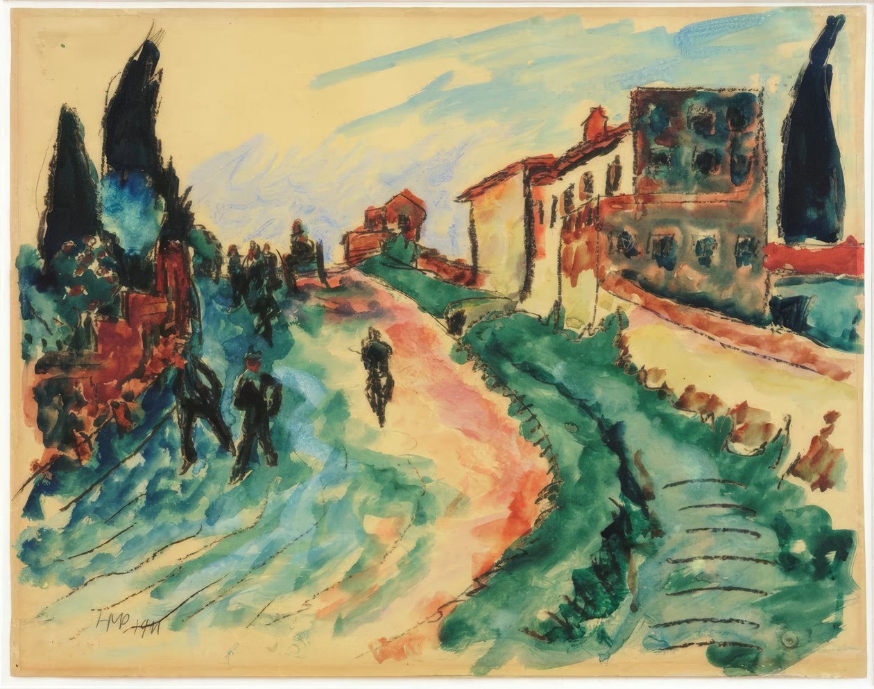 Paysage italien - Max Pechstein