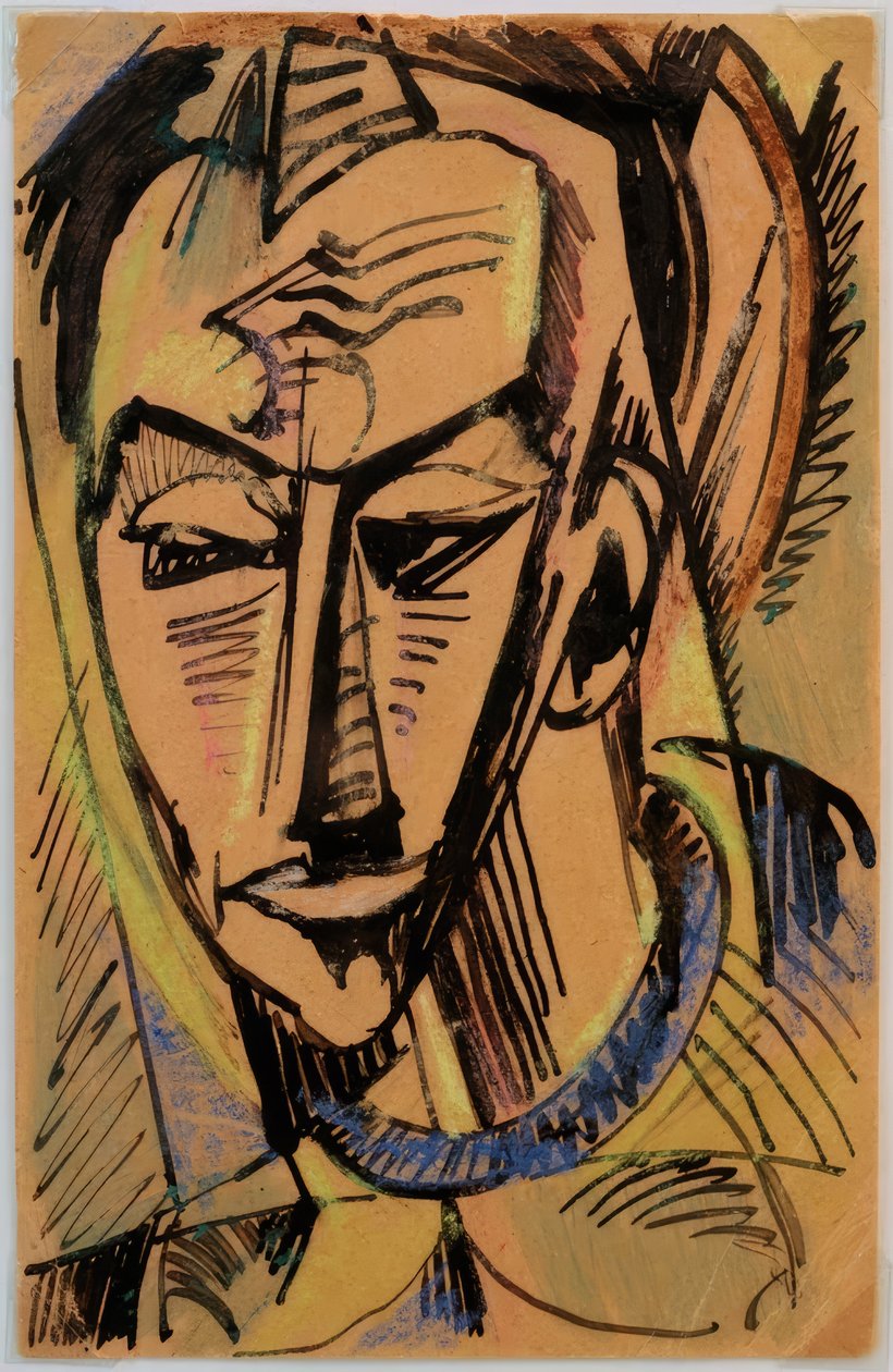 Tête masculine - Max Pechstein