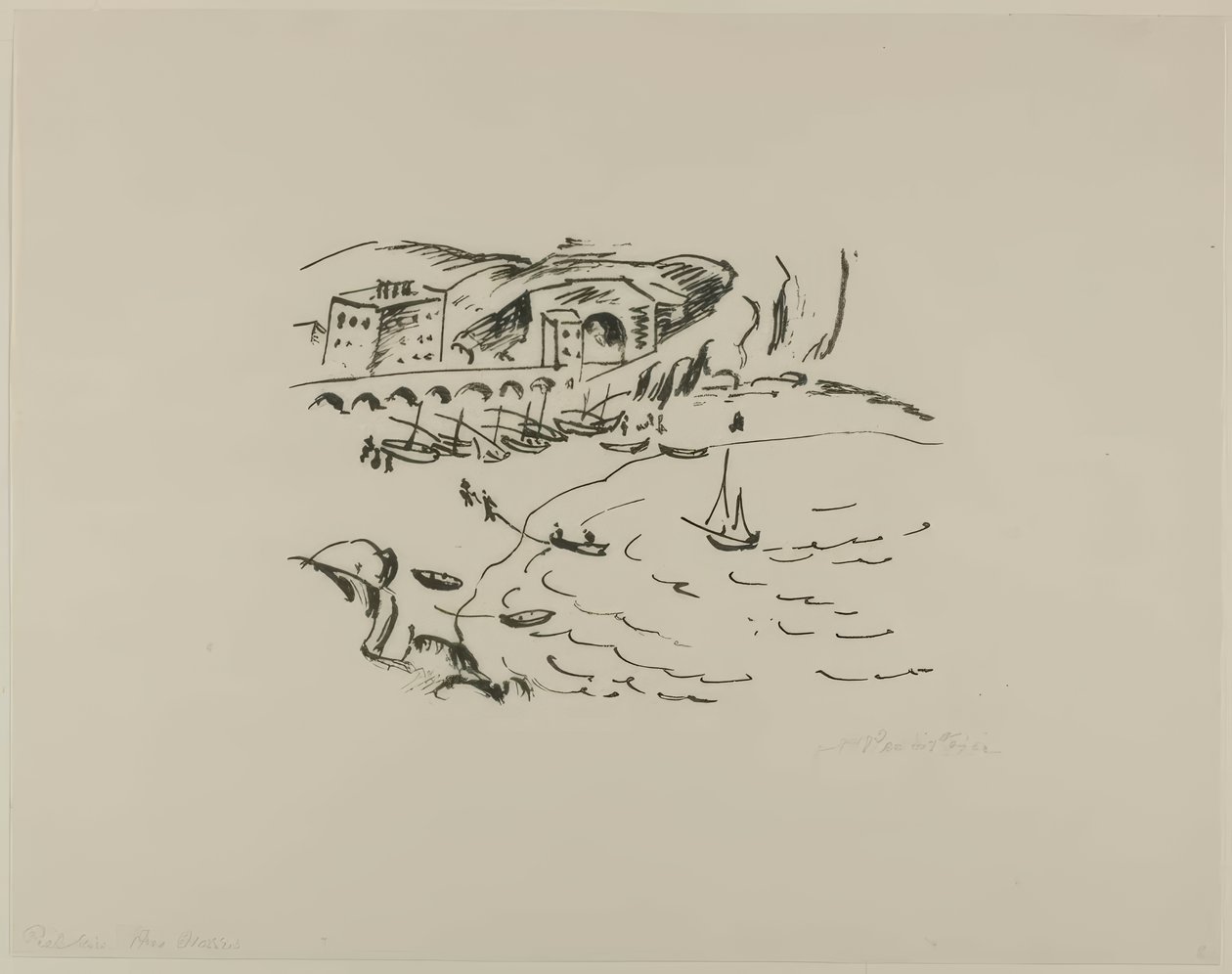 Baie de Monte Rosso, tirée de Travel Pictures : Italie - Mers du Sud - Max Pechstein