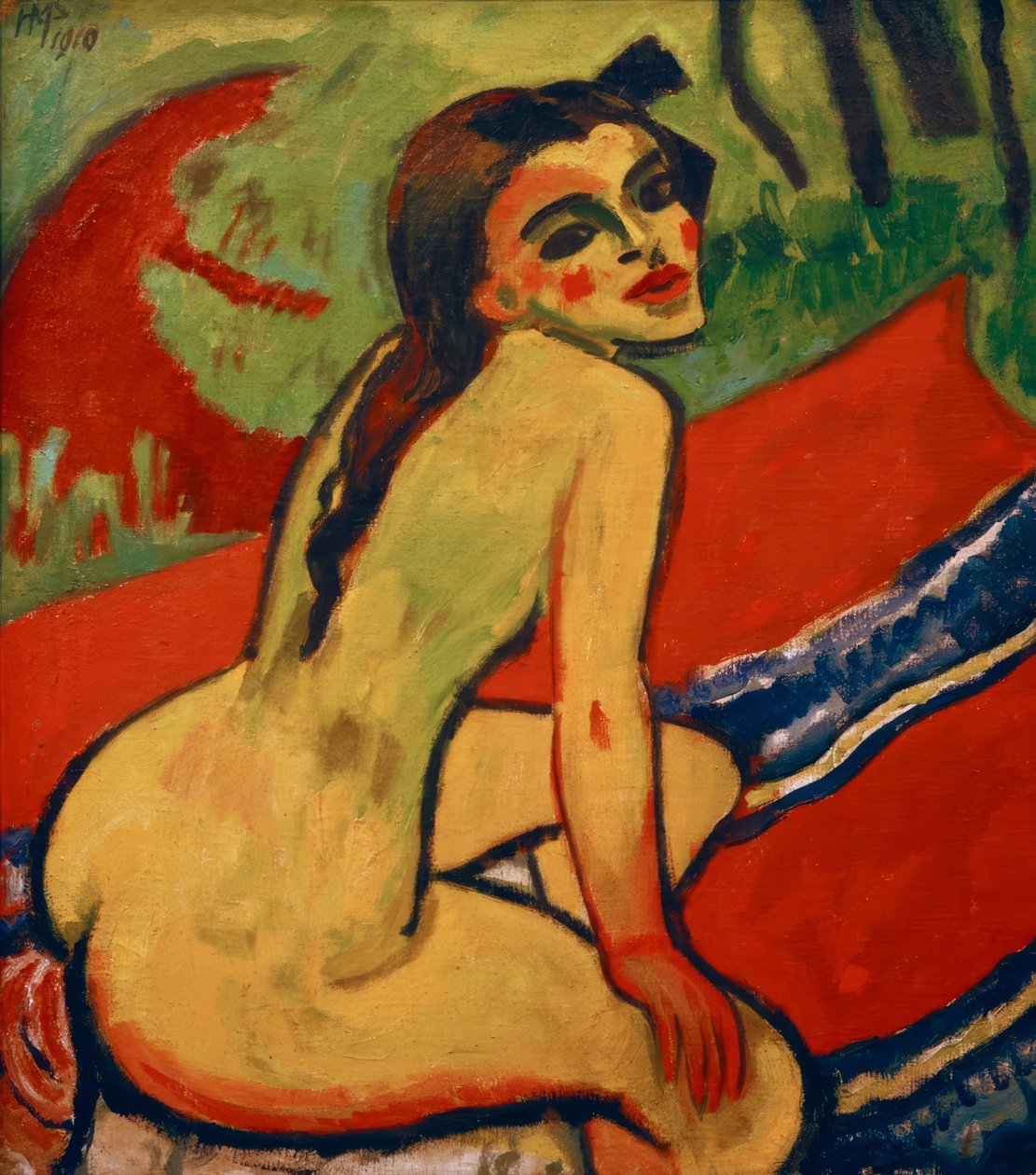 Nu féminin assis/1910 - Max Pechstein