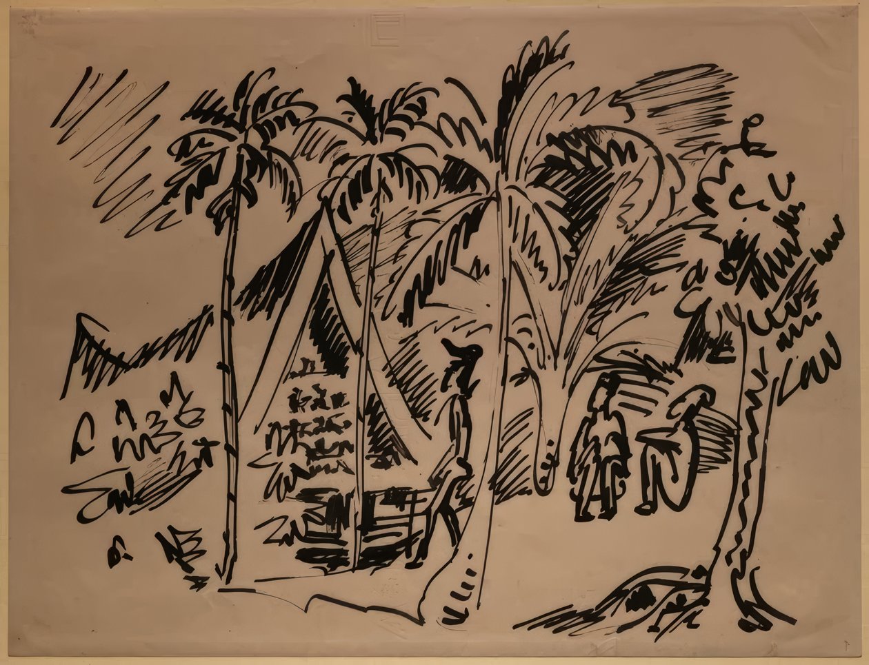 Maison de réunion à Palau - Max Pechstein