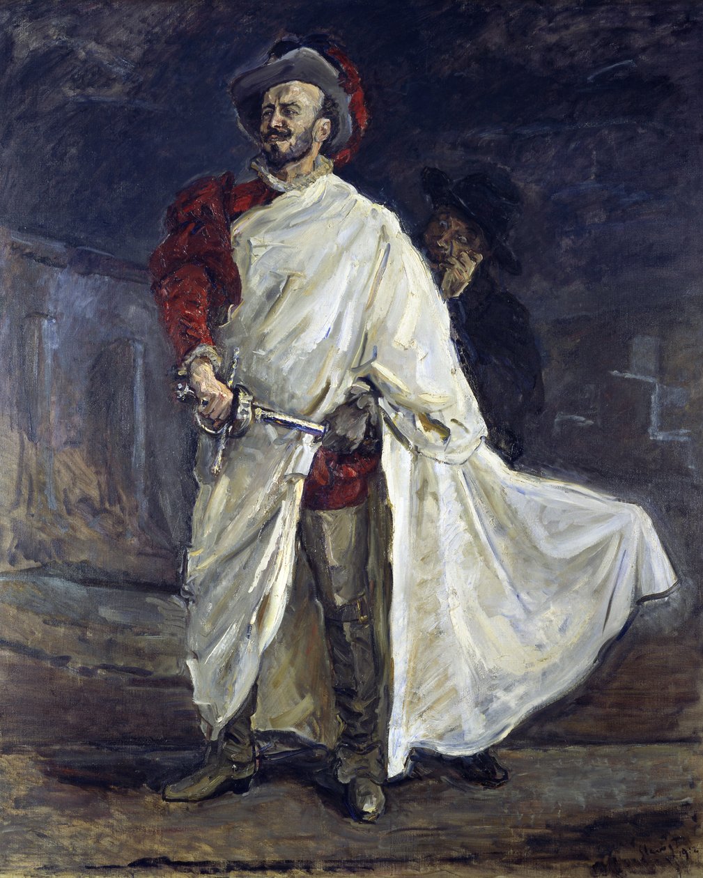 Don Juan et Leporello dans le cimetière, se moquant de la statue du Commandeur - Max Slevogt