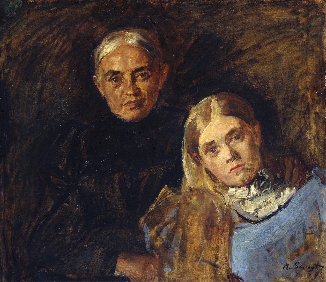 Madame Voll avec sa fille - Max Slevogt