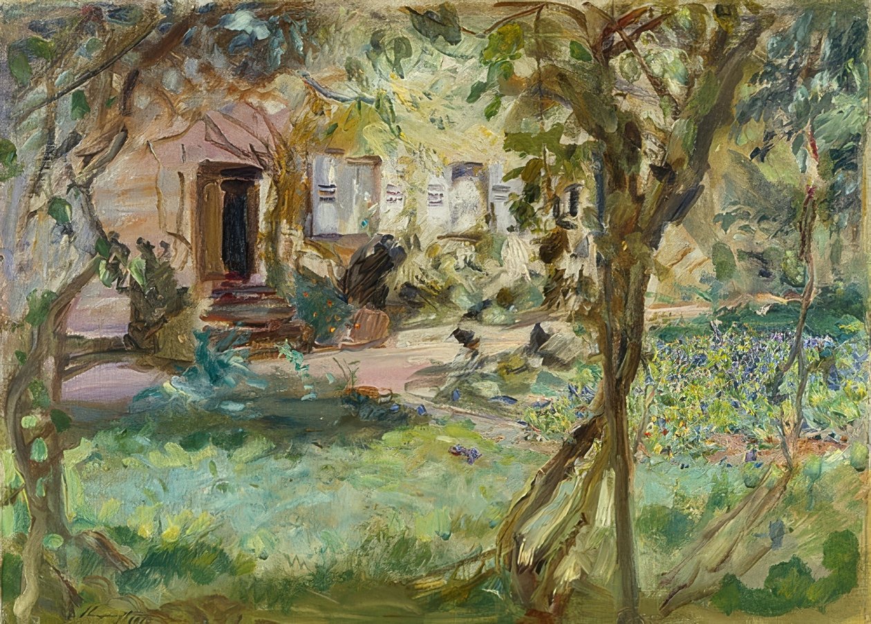 Jardin avec parterre de pensées. 1914 - Max Slevogt