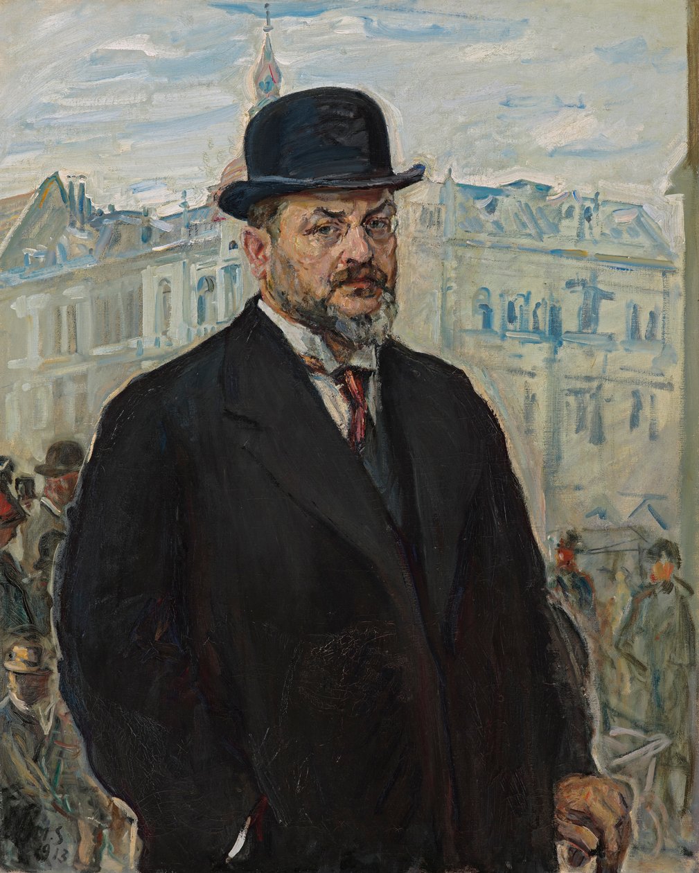 Autoportrait au chapeau noir - Max Slevogt