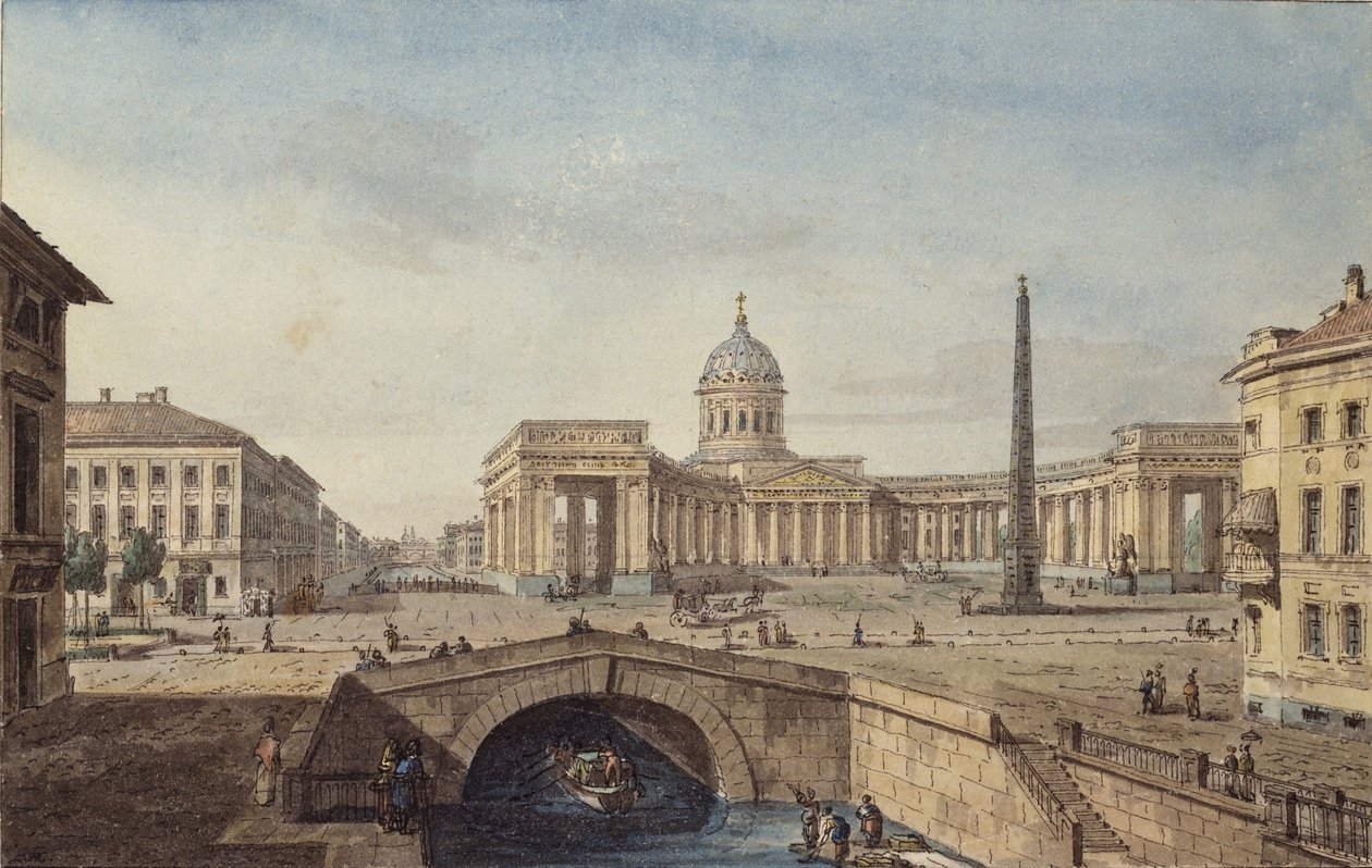 La cathédrale de Kazan à Saint-Pétersbourg, 1817 - Maxim Nikiphorovich Vorobyev