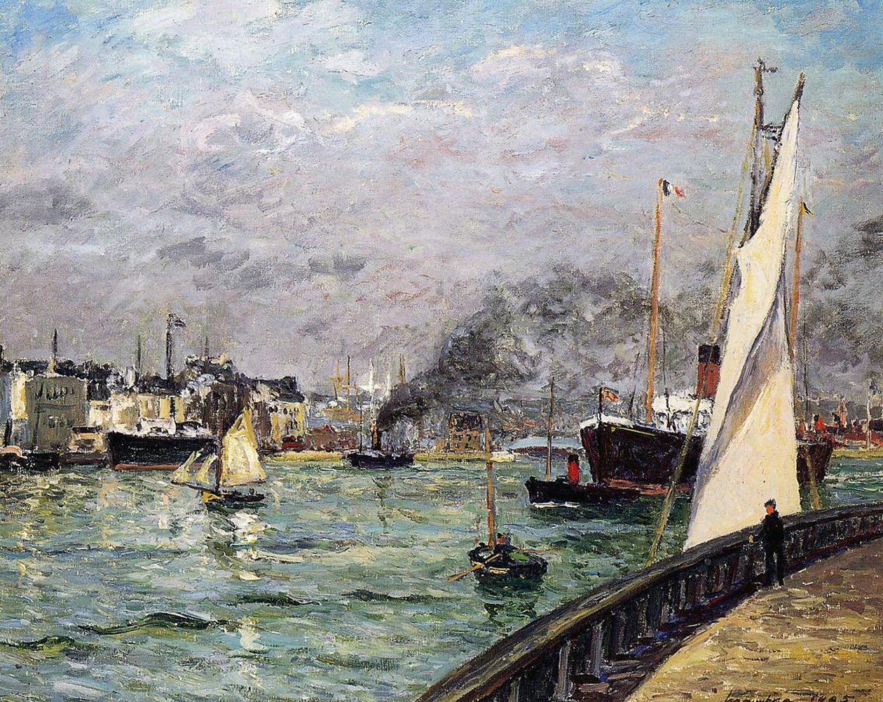 Le port du Havre, Normandie, 1905 - Maxime Emile Louis Maufra