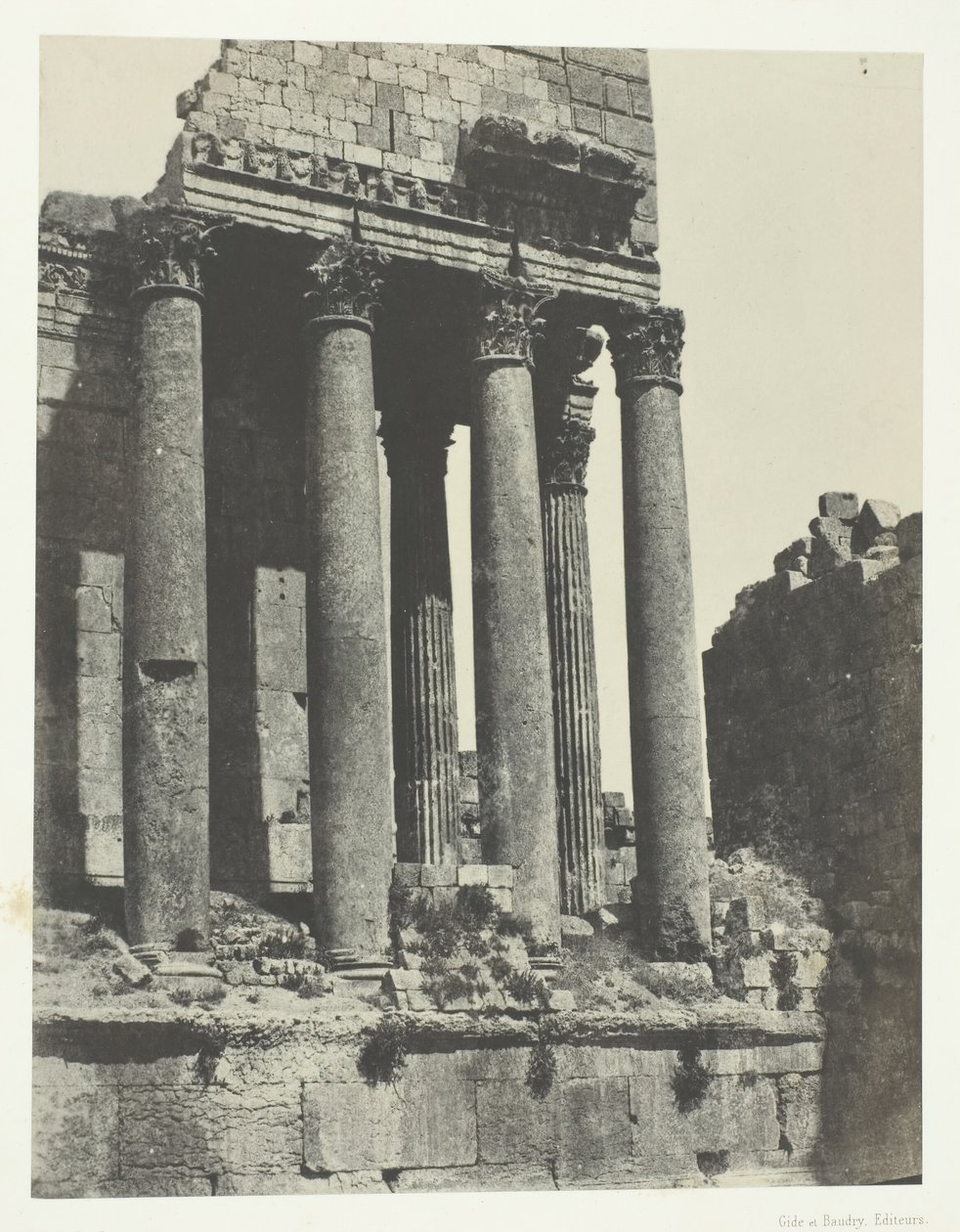 Baalbeck Héliopolis, Temple de Jupiter, Vue prise à l