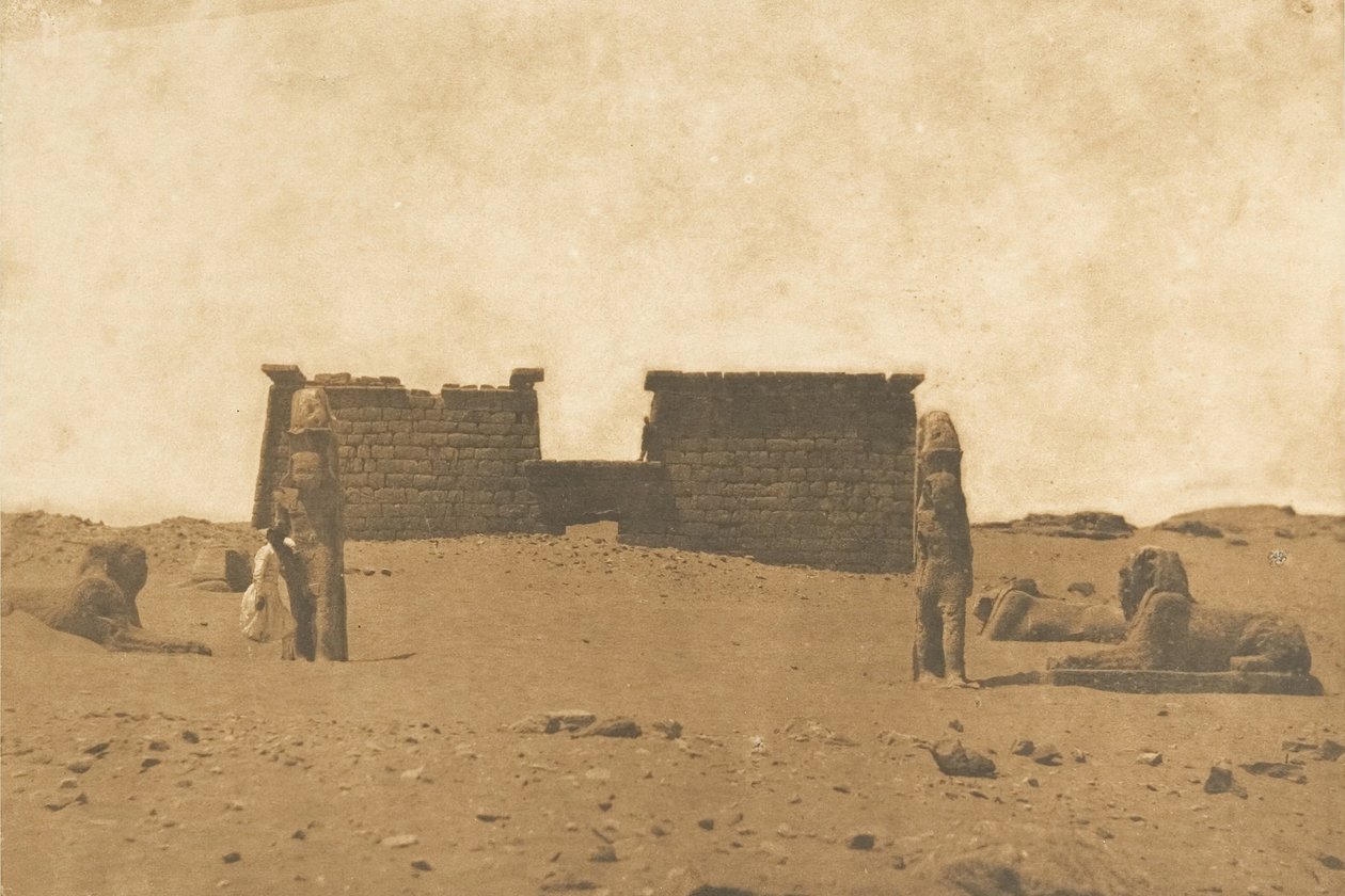 Dromos du Temple de Sébona, 3 avril 1850 - Maxime Du Camp