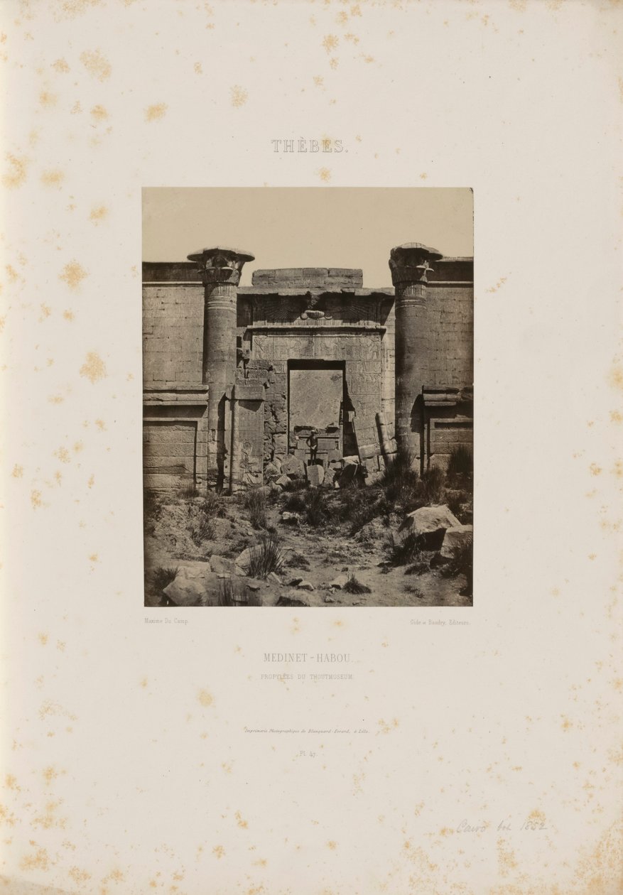 Grand temple de Dendérah - Maxime Du Camp