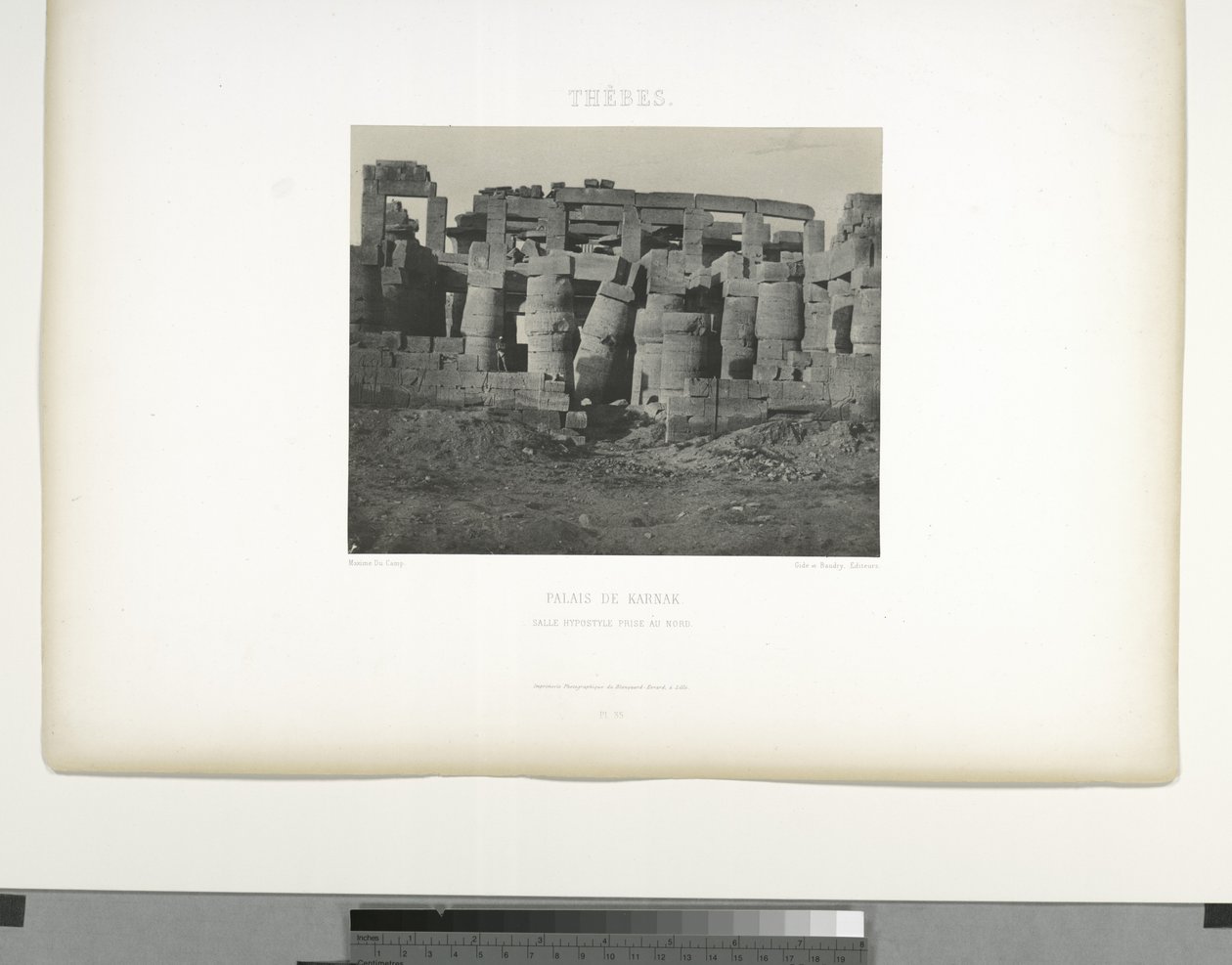 Grande salle hypostyle, Palais de Karnak, Thèbes - Maxime Du Camp