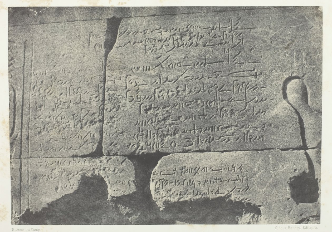 Inscription Démotique, Grand Temple d