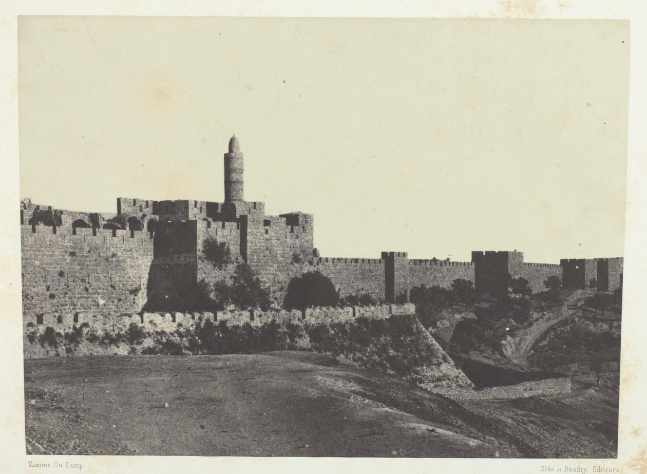 Jérusalem, Partie Occidentale Des Murailles; Palestine - Maxime Du Camp