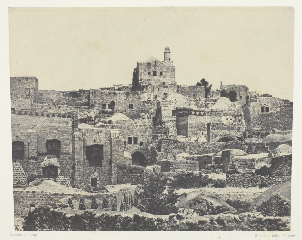 Jérusalem, Quartier Occidental; Palestine - Maxime Du Camp