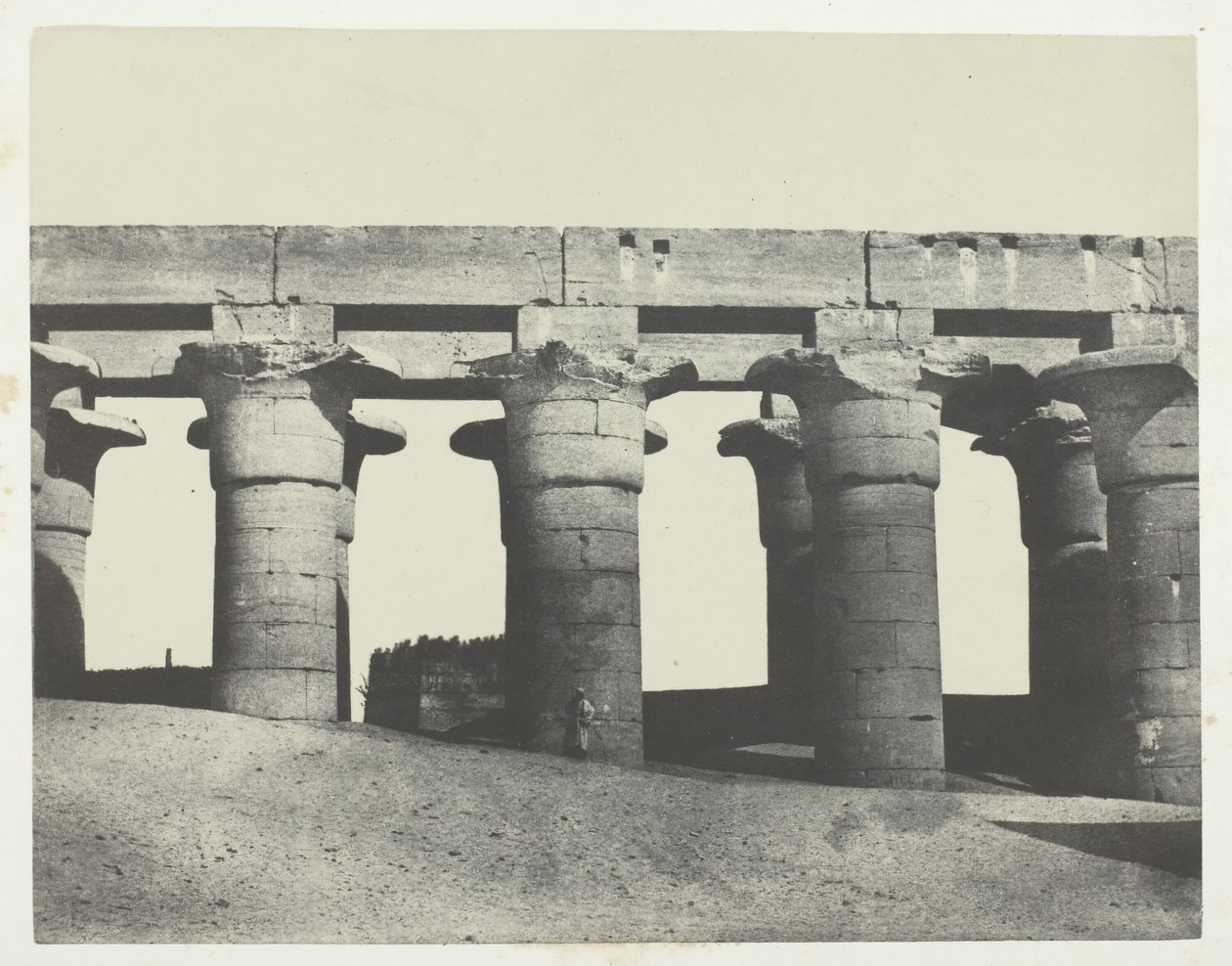 Louqsor, Grande Colonnade du Palais, Thèbes, 1849-1851, imprimé 1852 - Maxime Du Camp
