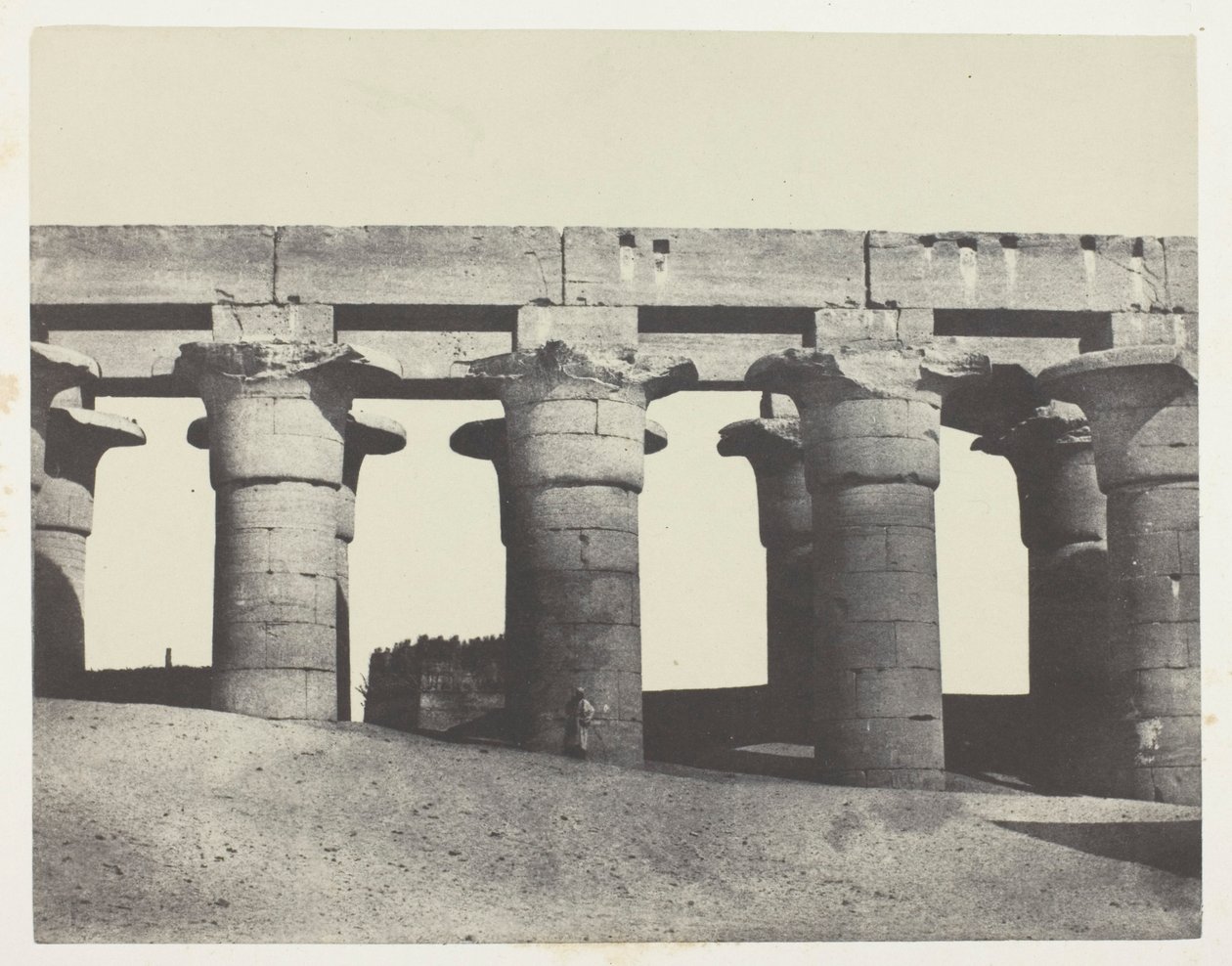 Louqsor, Grande Colonnade du Palais; Thèbes - Maxime Du Camp