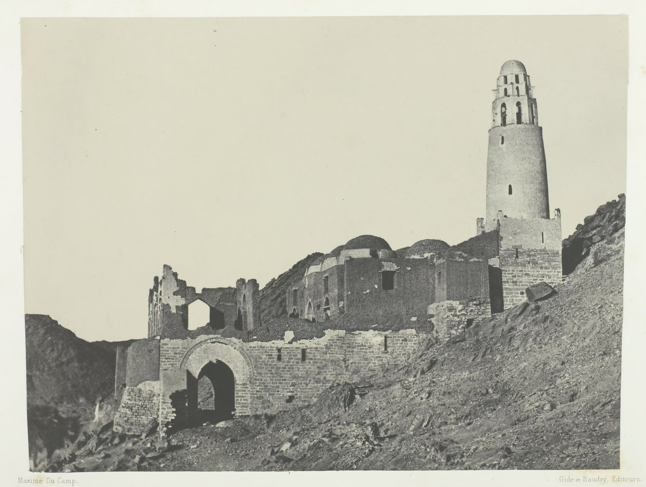Mosquée de Bellal au village de Bab, Nubie, 1849-51, imprimé en 1852 - Maxime Du Camp