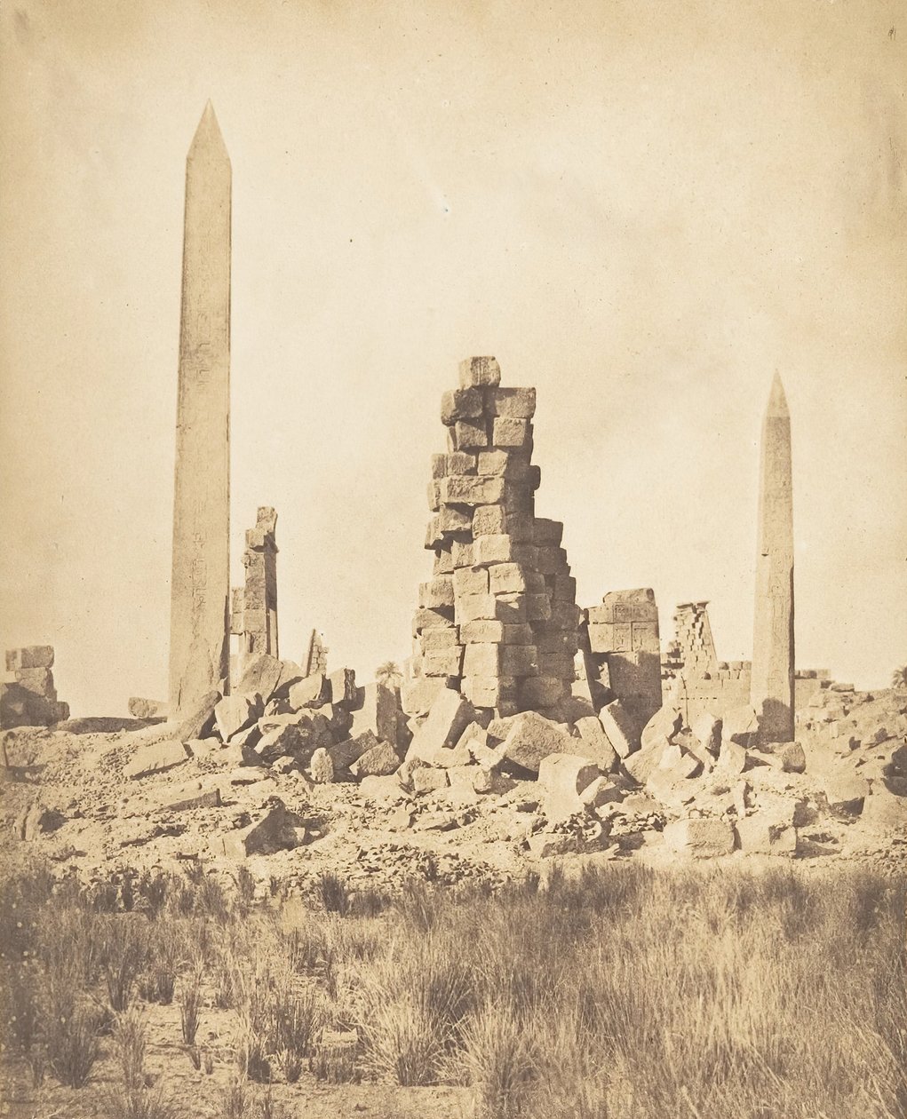 Obélisques du Palais de Karnak Thèbes - Maxime Du Camp