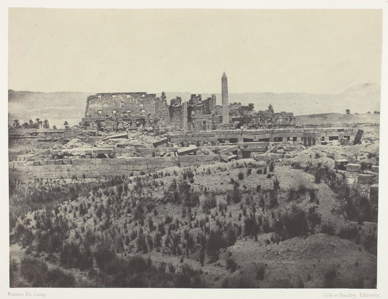 Palais de Karnak, vue générale des ruines, prise à l