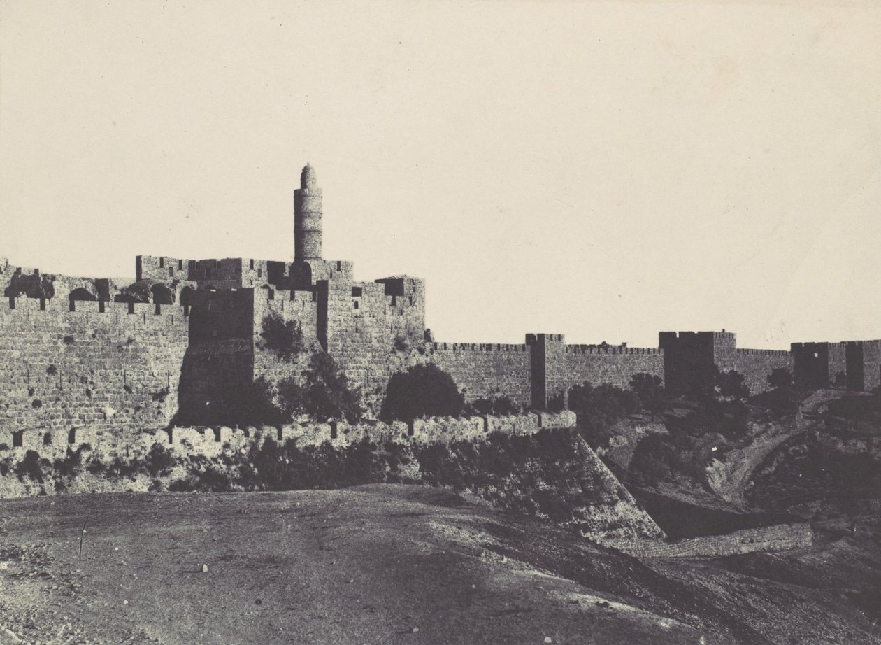 Palestine. Jérusalem. Partie occidentale des murailles - Maxime Du Camp