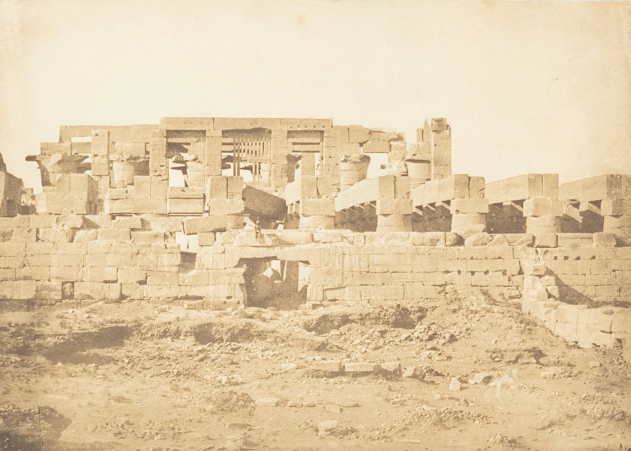 Porte méridionale de la Salle Hypostyle du Palais de Karnac Thèbes, 1849-50 - Maxime Du Camp