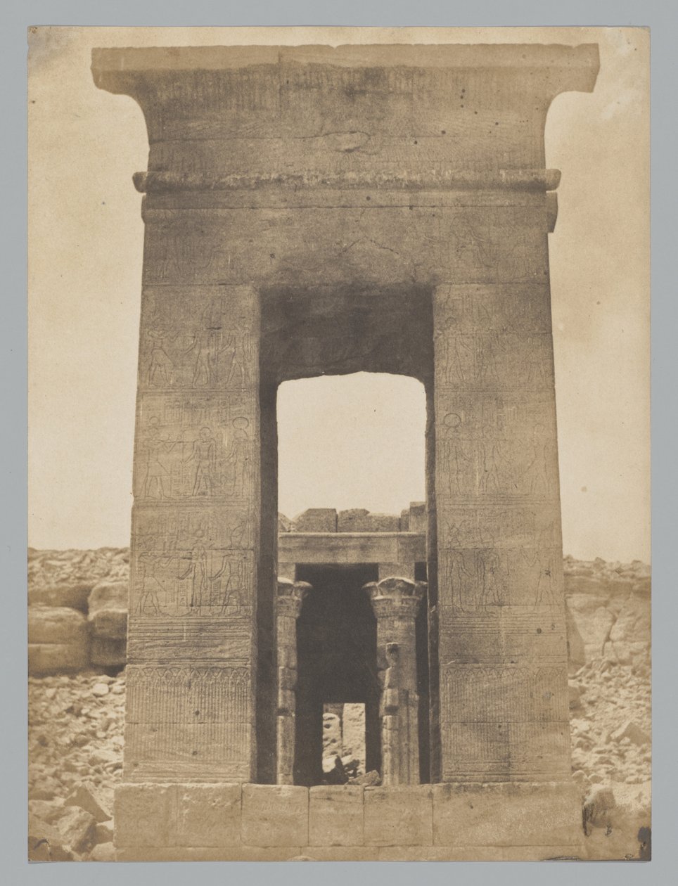 Propylon du temple de Dendur (tropique du Cancer) - Maxime Du Camp