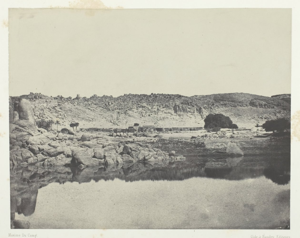 Rive septentrionale du Nil, village d