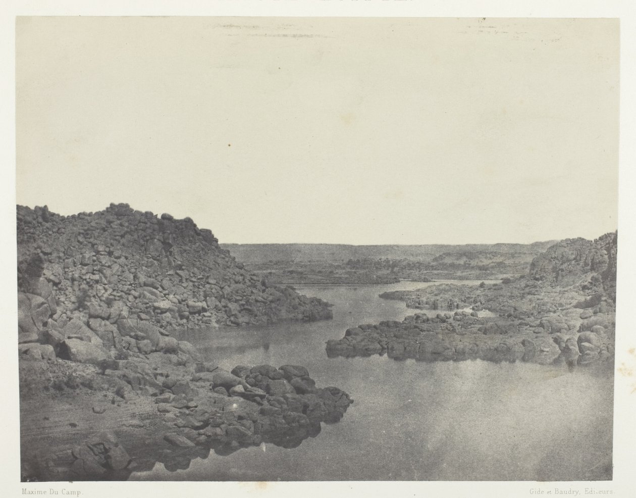 Sortie de la Première Cataracte, Haute-Égypte - Maxime Du Camp