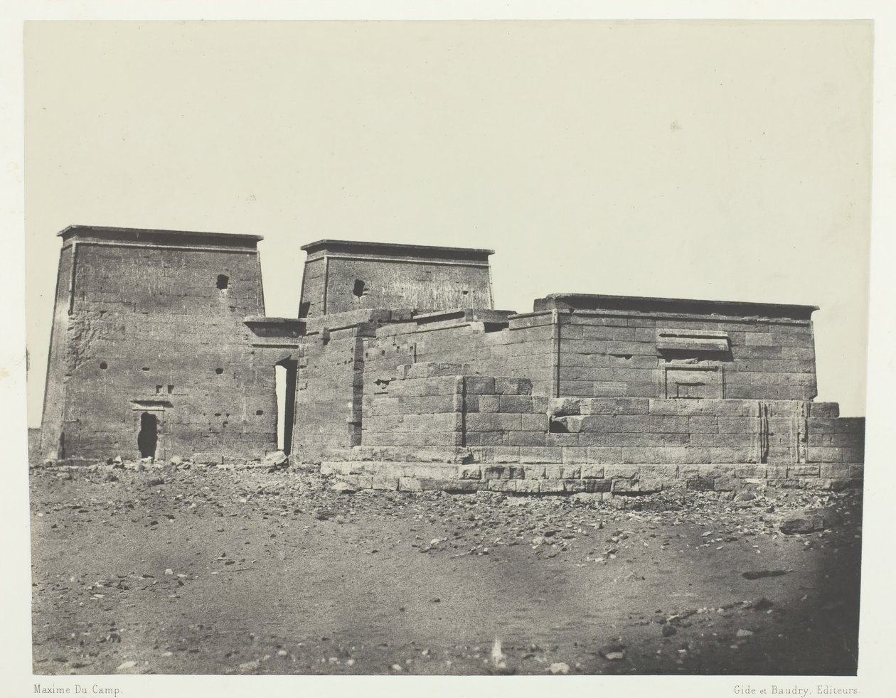 Temple de Dakkeh Ancienne Pselcis, Nubie - Maxime Du Camp