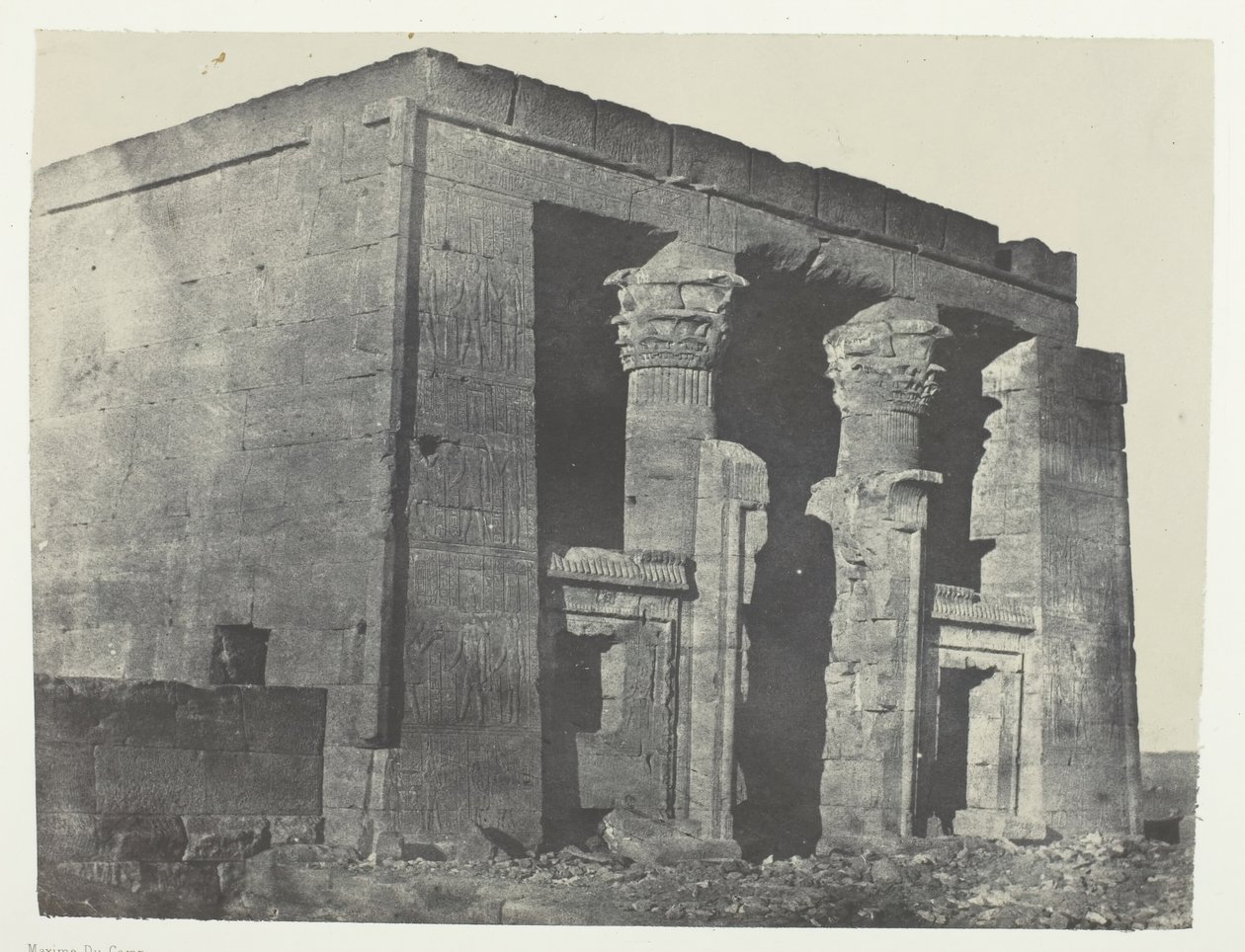 Temple de Dakkeh, Naos, Nubie - Maxime Du Camp