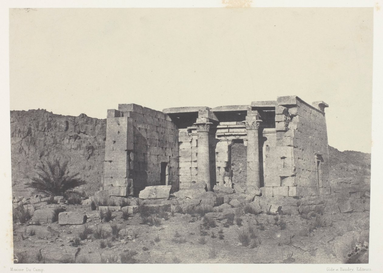 Temple de Tafeh (Ancienne Taphis), Nubie - Maxime Du Camp