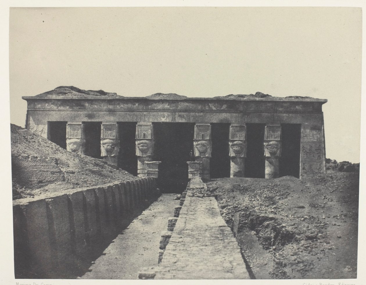 Vue générale, Grand Temple de Dendérah (Teutyres), Haute-Égypte - Maxime Du Camp