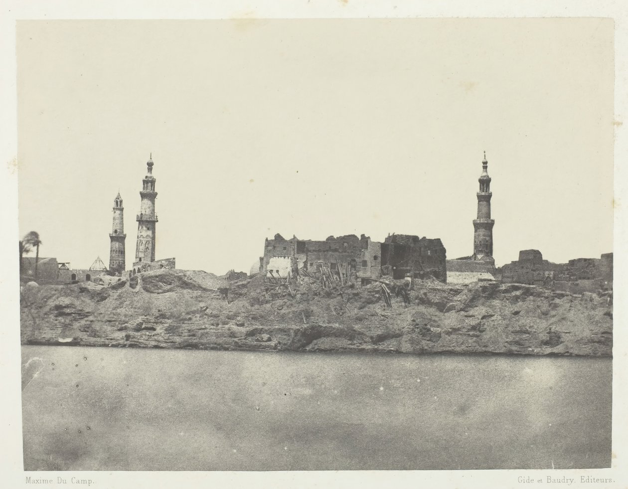 Vue générale, Girgeh, Haute-Égypte, 1849-51, imprimé en 1852 - Maxime Du Camp