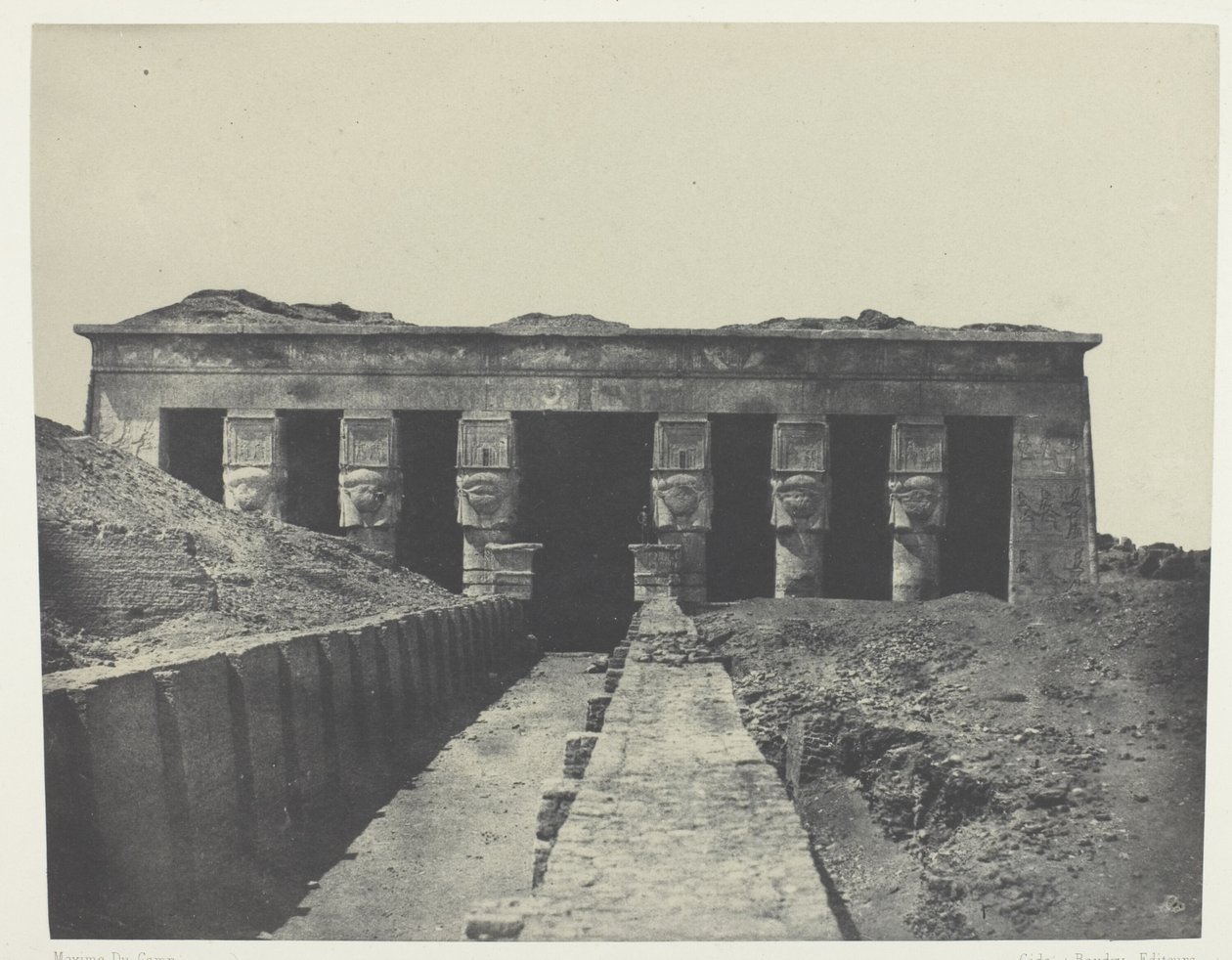 Vue générale, Grand Temple de Dendérah (Teutyres), Haute-Égypte - Maxime Du Camp