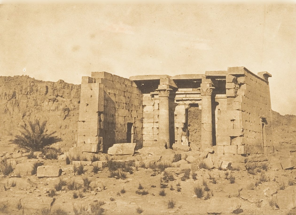 Vue du Temple de Tafah Taphis, 9 avril 1850 - Maxime Du Camp